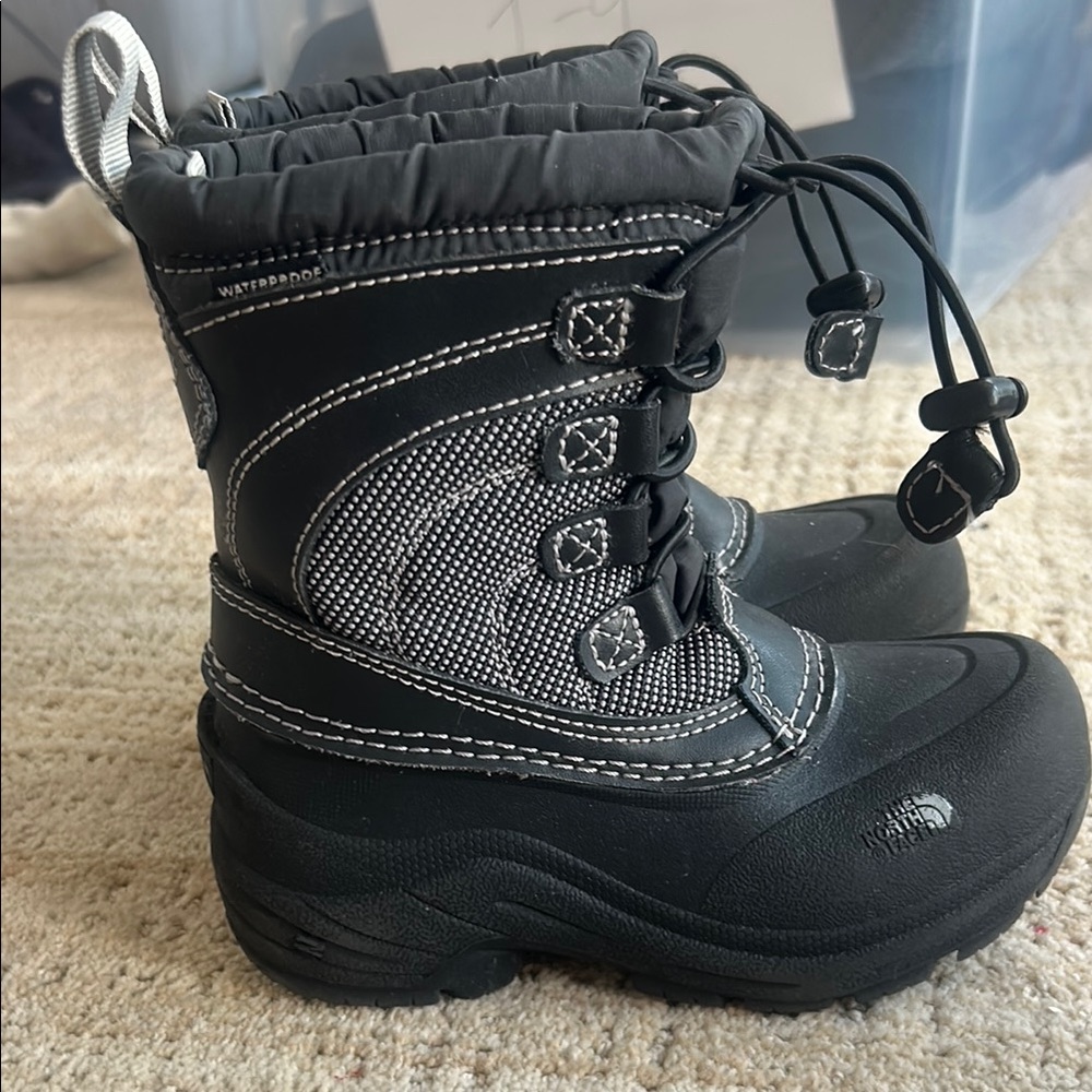 The North Face Kids Black and Gray Boots